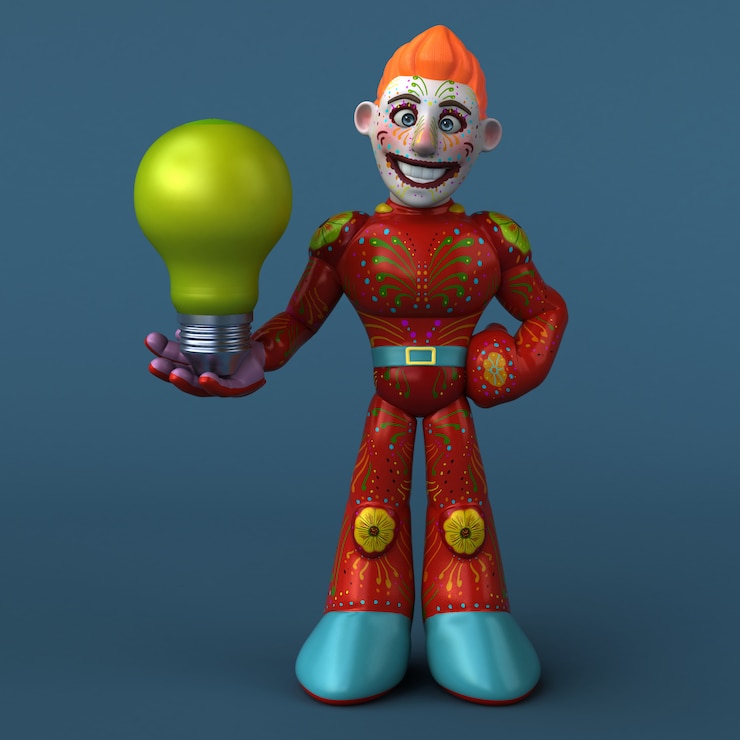 Foto héroe mexicano - personaje 3d