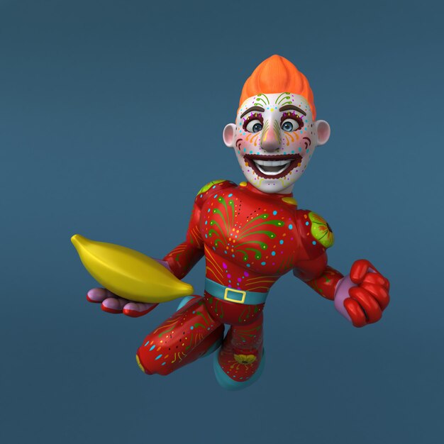 Héroe mexicano - personaje 3D