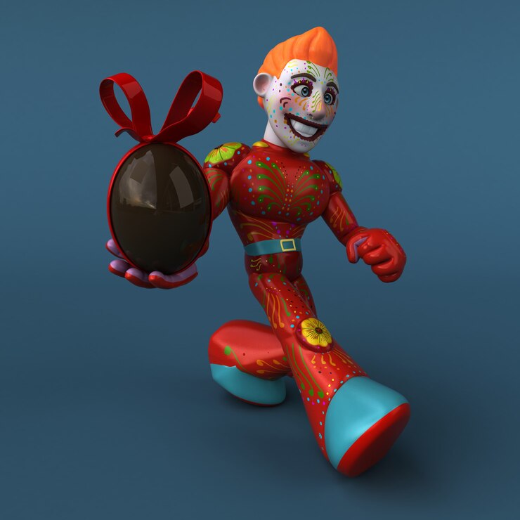 Foto herói mexicano - ilustração 3d