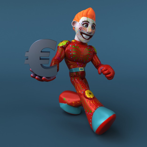 Herói mexicano - personagem 3D