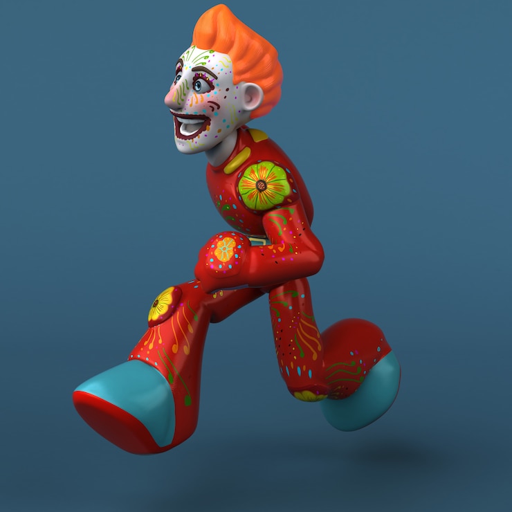 Foto herói mexicano - personagem 3d