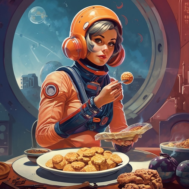 heroína_comiendo_galletas_al_estilo_del_retrofuturismo_