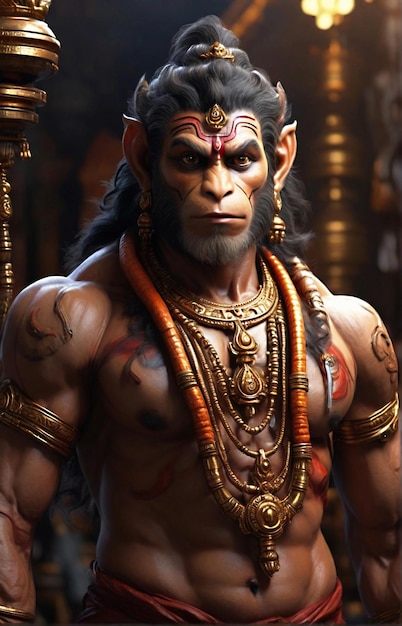 Herr Hanuman, der Gott der Hindus