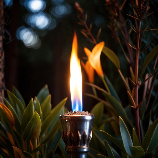 herramienta de llama de quema de antorcha para crear luz