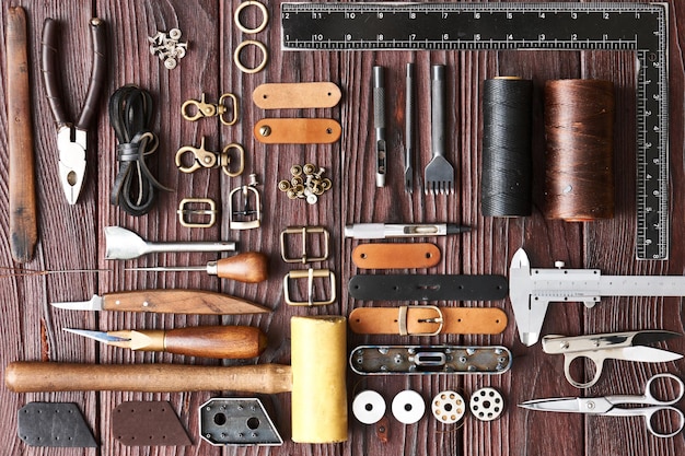 Herramientas de artesanía de cuero