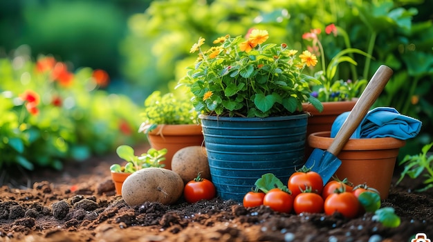 Foto herramientas para la jardinería