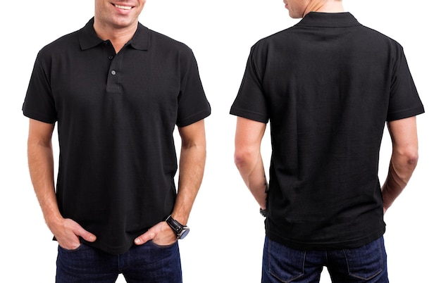 Herren schwarzes Poloshirt-Modell