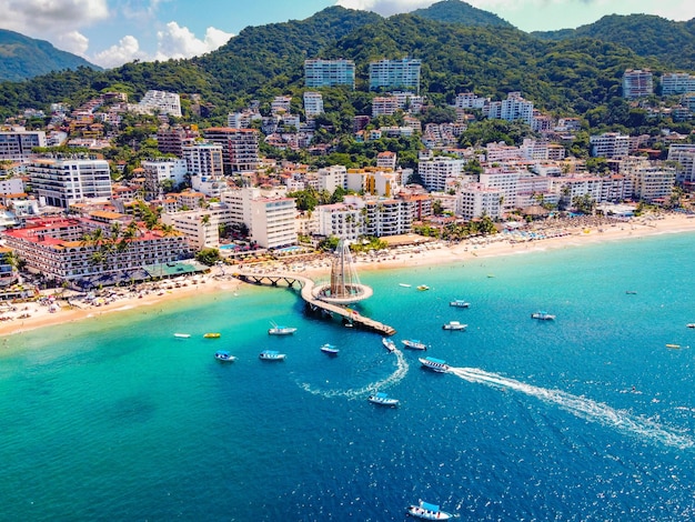 Herrlicher Blick auf die Stadt Puerto Vallarta