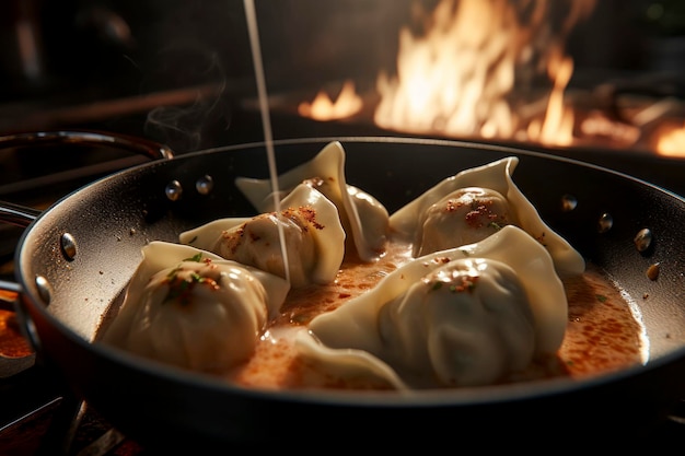 Herrlicher Tortellini-Teller vor einem rustikalen Hintergrund, der die feine italienische Küche verkörpert