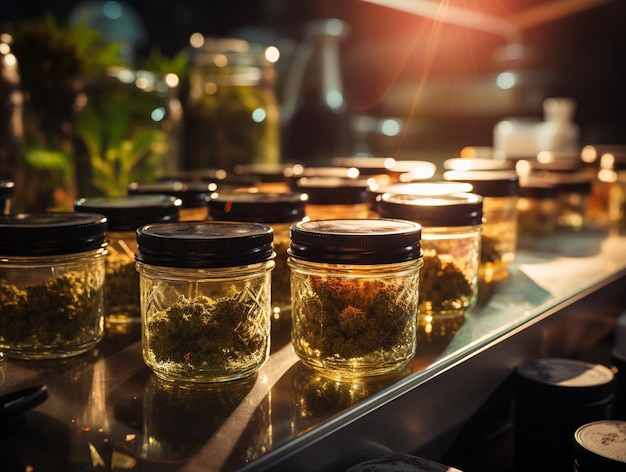 Foto herstellung alternativer behandlungsmethoden mit cannabisöl