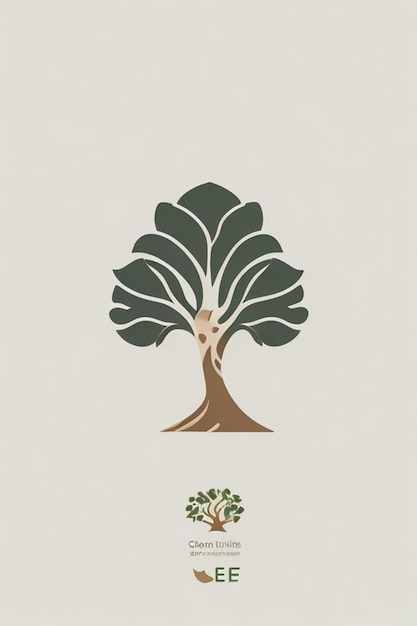 Herstellung eines zeitlosen Baum-Logo-Symbols