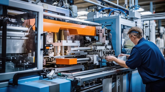 Herstellung von Kunststoffen in Fabriken