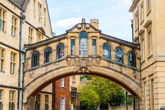 Hertford Bridge, im Volksmund als Seufzerbrücke in Oxford, Großbritannien bekannt