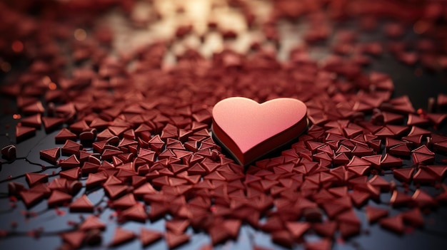 Herz Bleistift-Schnitte Pierced Rot Hintergrund Bild Valentinstag Hintergrundbilder Hd