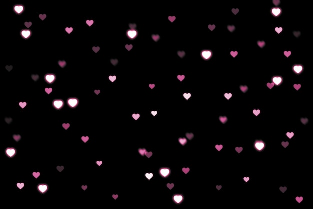 Herzen als HintergrundValentinstag-Konzept