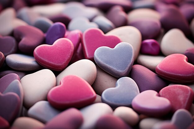Herzen in Harmonie Valentinstag Hintergrundfoto