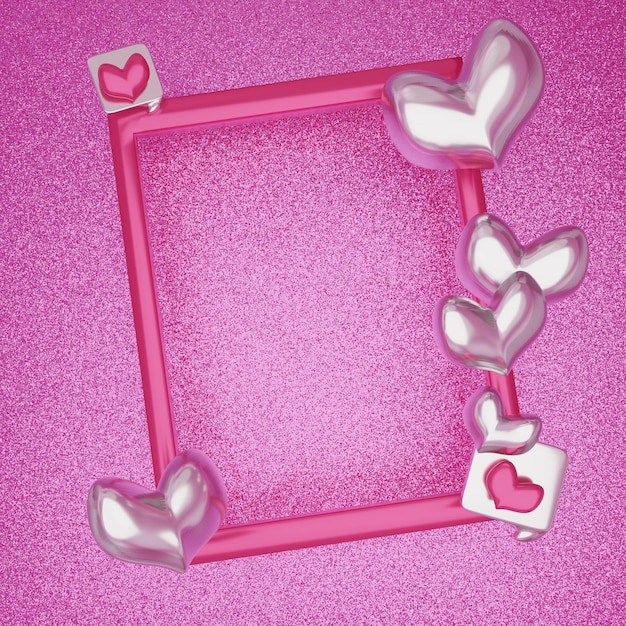 Foto herzentwurf für liebe und valentin mit pastellfarbenen und texturen
