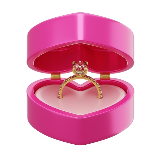 Herzförmige Ringbox