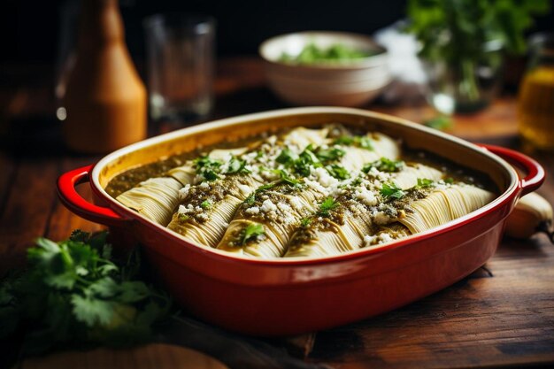 Herzhafte Hühner-Mole Verde-Tamales