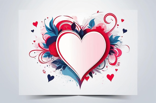 Herzliche Valentinstag-romantische Vektorillustration für Karten und Plakate