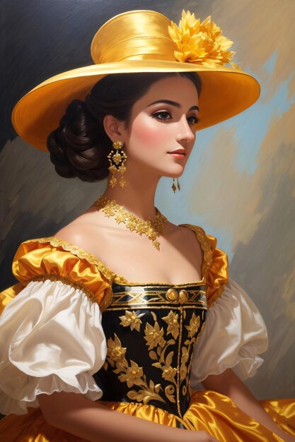 Herzogin von Spanien Ölgemälde Illustration