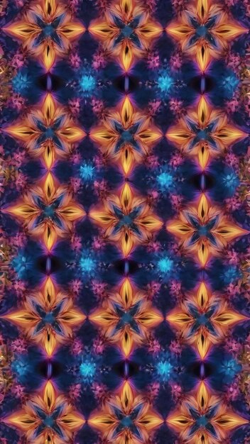 Hex-Kaleidoskop-Mustermotiv-Design