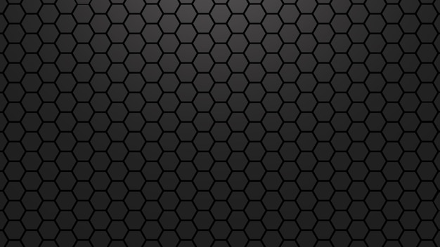 Hex-schwarze Beleuchtungstexturen für den technologischen Hintergrund