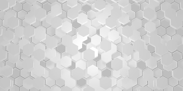 Hexagon abstrakter Hintergrund moderne Hexagon-Szene Wabenmuster Hintergrund 3D-Illustration