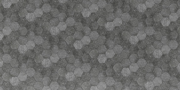 Hexagon Grey Floor Tile Texture Pattern Dirty