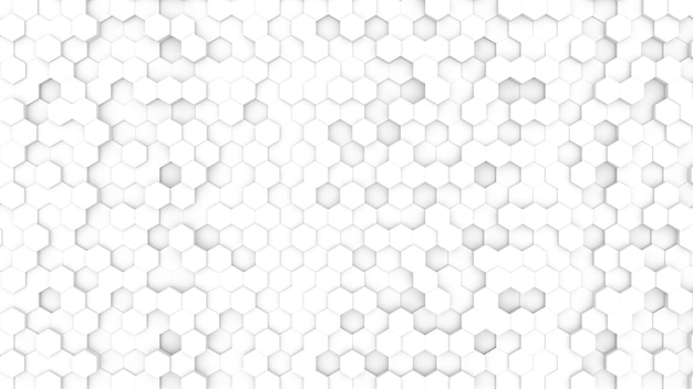 hexagonal 3d abstracto fondo blanco