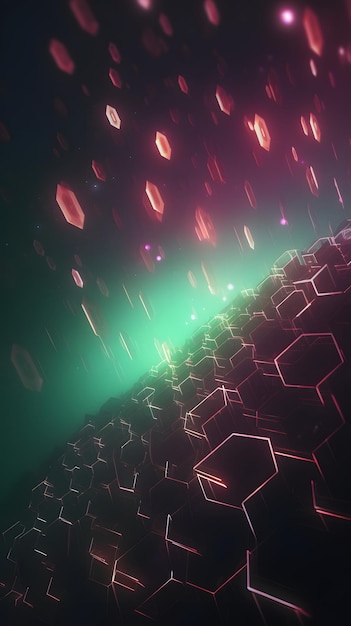 Hexagonaler Hintergrund im Bokeh