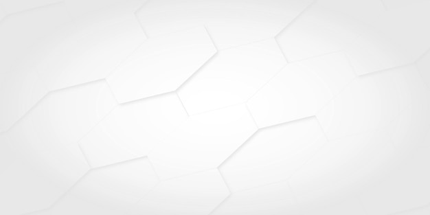 Hexágono fondo blanco luz concepto de diseño hexágono tecnología abstracta