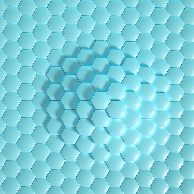 Hexágono de geometría.