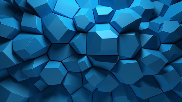 Hexágonos azules sobre un fondo azul.