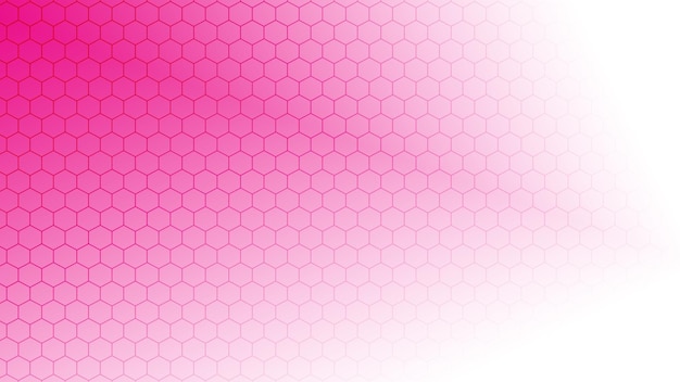 Hexágonos rosa em um fundo branco