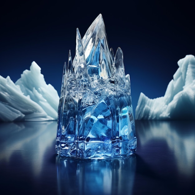 El hielo de cristal revela el iceberg