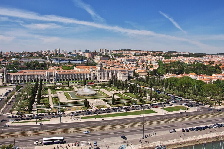 Foto hieronymus-kloster in belem lissabon stadt portugal
