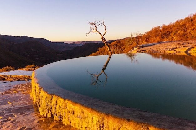 Hierve el Agua, natürliche heiße Quellen im mexikanischen Bundesstaat Oaxaca