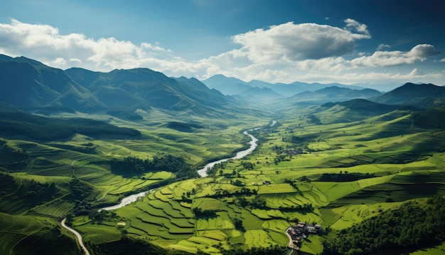 High Angle Farmland Blick