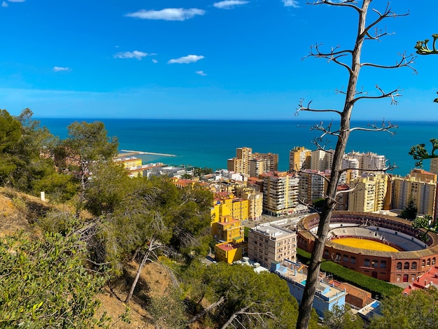 High Angle View of the Bulring von Malaga City im Sommer