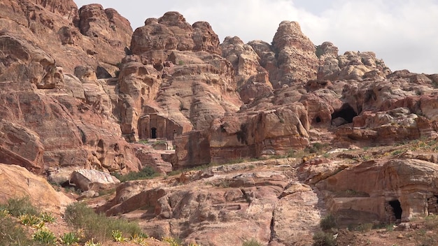 High place of sacrifice trail em petra jordan património mundial