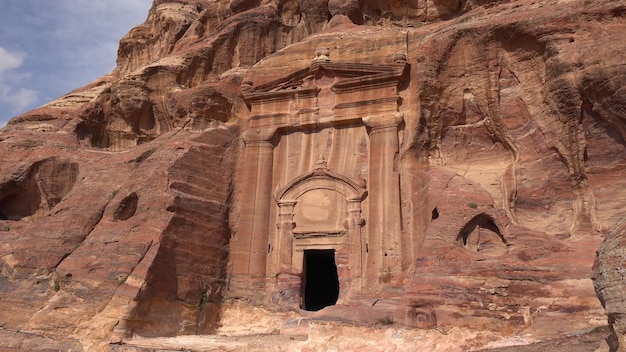 High Place of Sacrifice Trail en Petra Jordan Sitio del Patrimonio Mundial