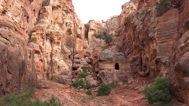 High Place of Sacrifice Trail en Petra Jordan Sitio del Patrimonio Mundial