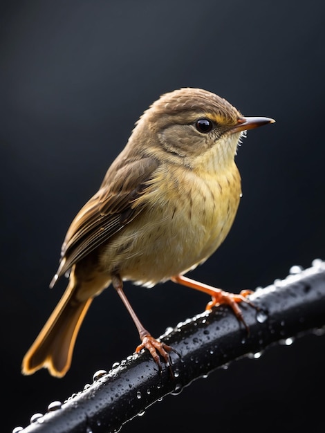 High-Quality-Detaillierte Nahaufnahme eines wunderschönen Bush-Warbler