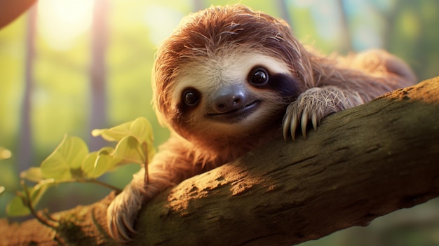 High-Quality-Hintergrund von Sloth