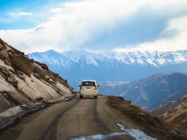 High street, en el paisaje de Lah ladakh