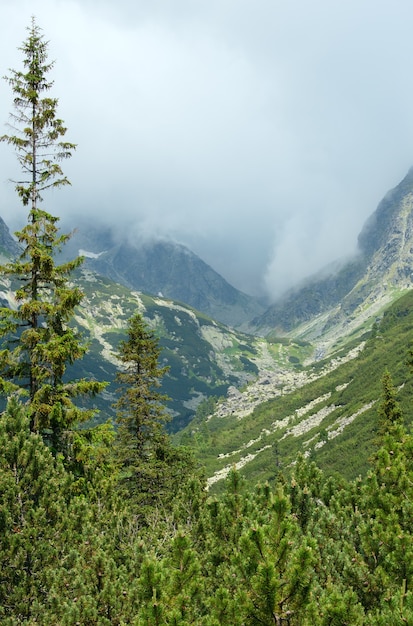 High Tatras verano nublado Mountain View (Eslovaquia)