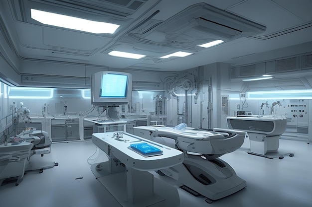 High-Tech-Labor für medizinische und futuristische Wissenschaft