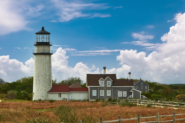 Highland Lighthouse em Cape Cod construído em 1797