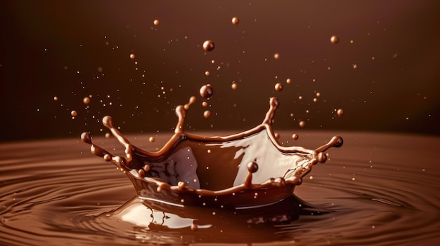 HighSpeed Splash de captura de movimento dinâmico de chocolate